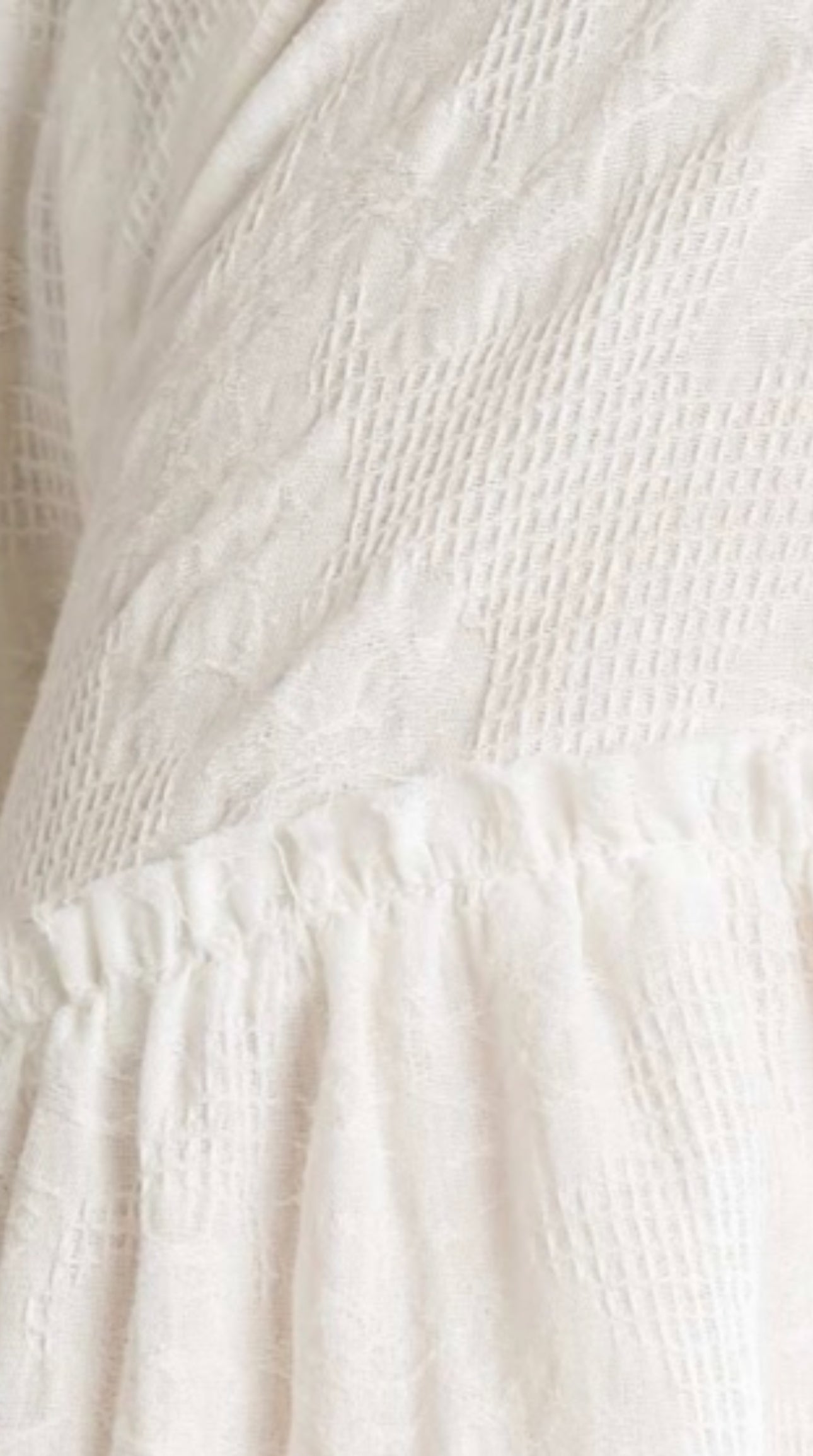 Umgee Off WhiteTextured Fabric Dress with Pockets