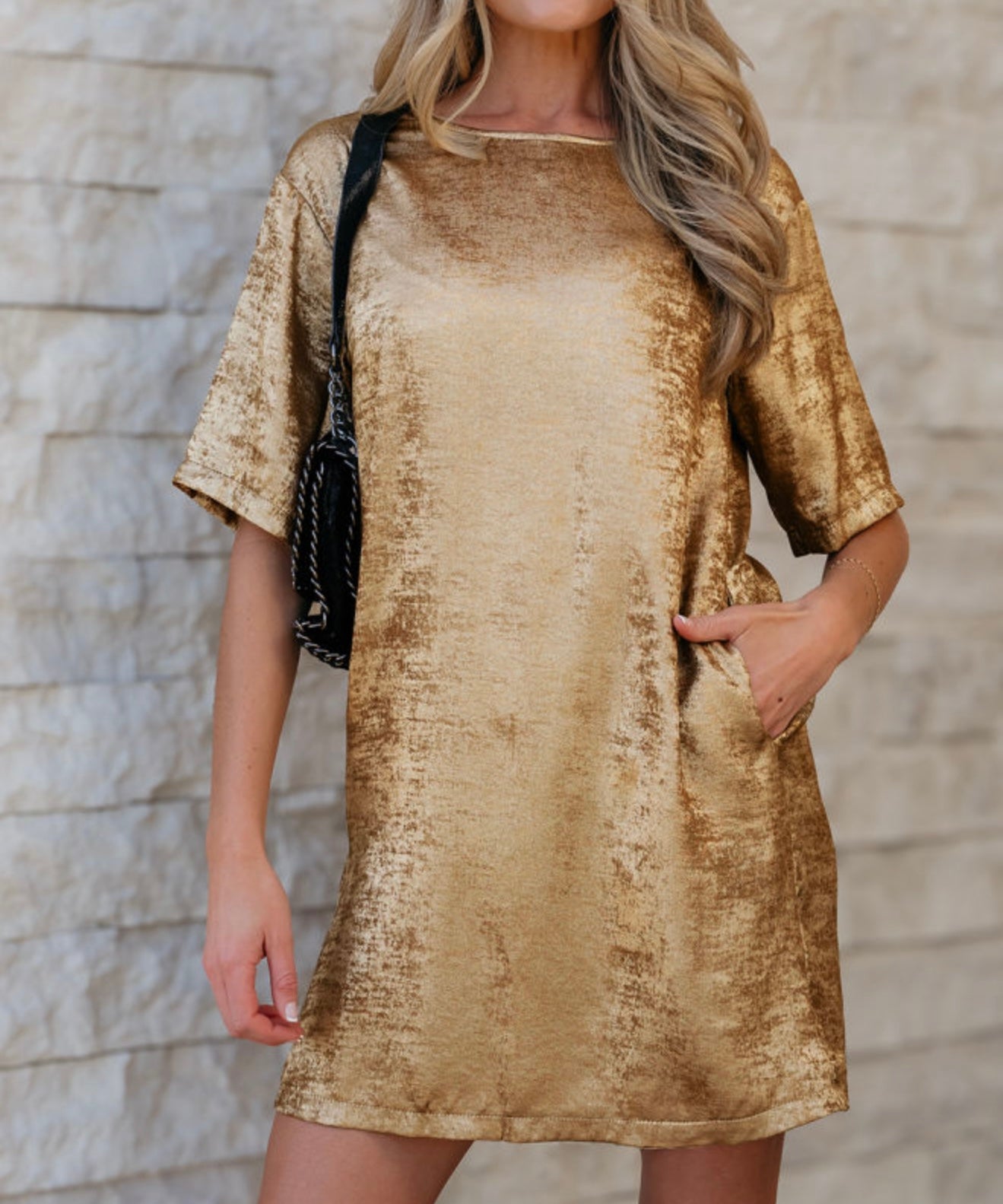 Metallic Shimmer Dress