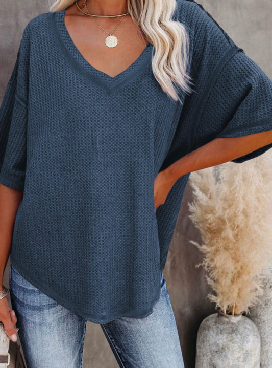 Slightly Oversized Blue thermal top
