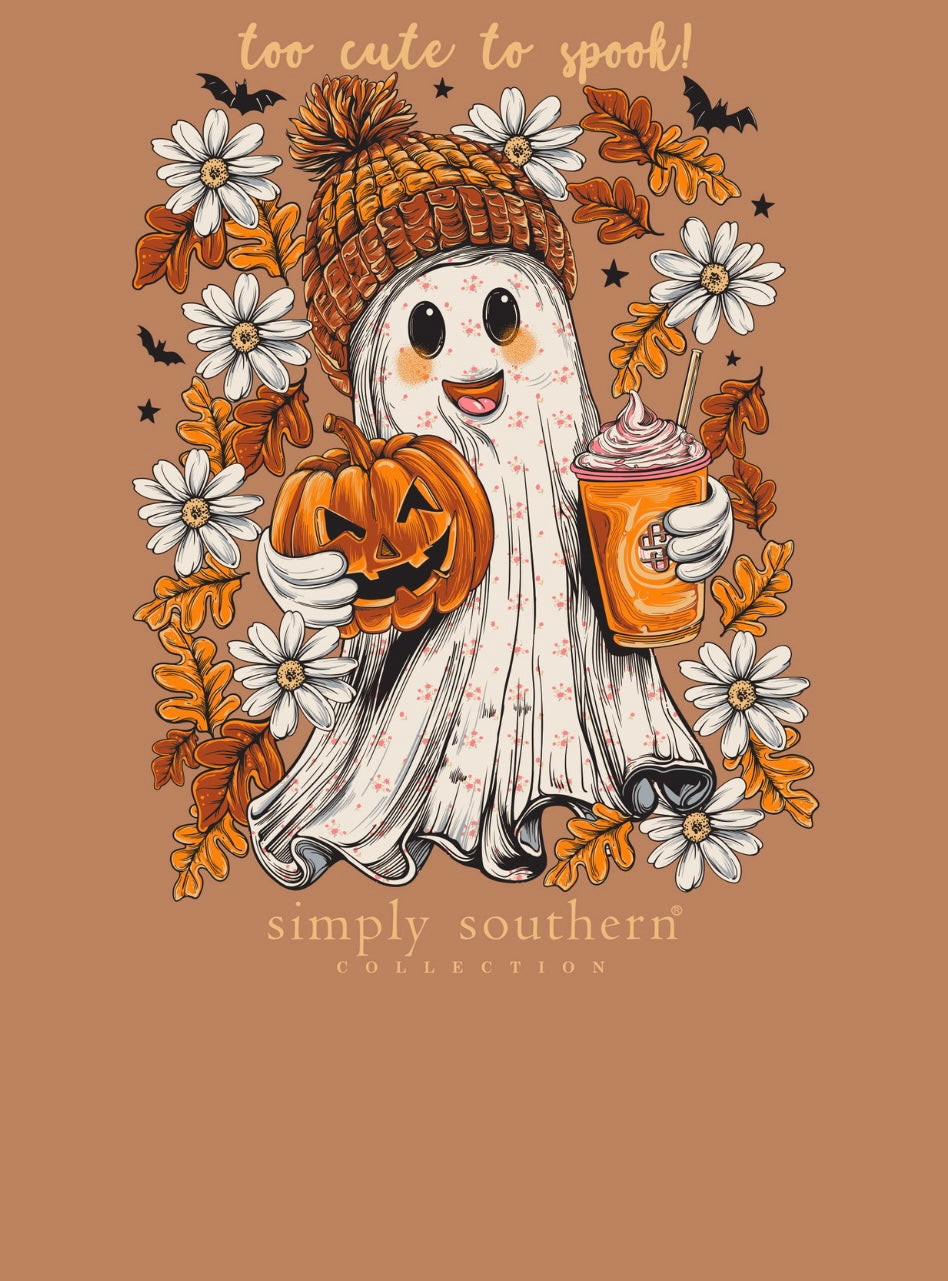 SS Long Sleeve Too Cute To Spook T