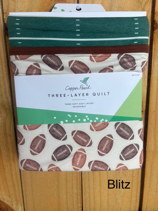 Copper Pearl Three Layer Quilt