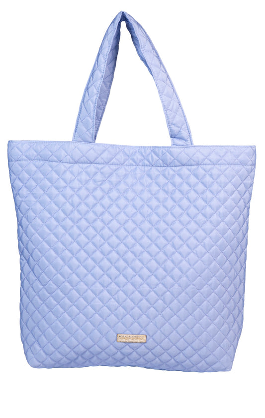 SS Blue Quilted Tote Bag