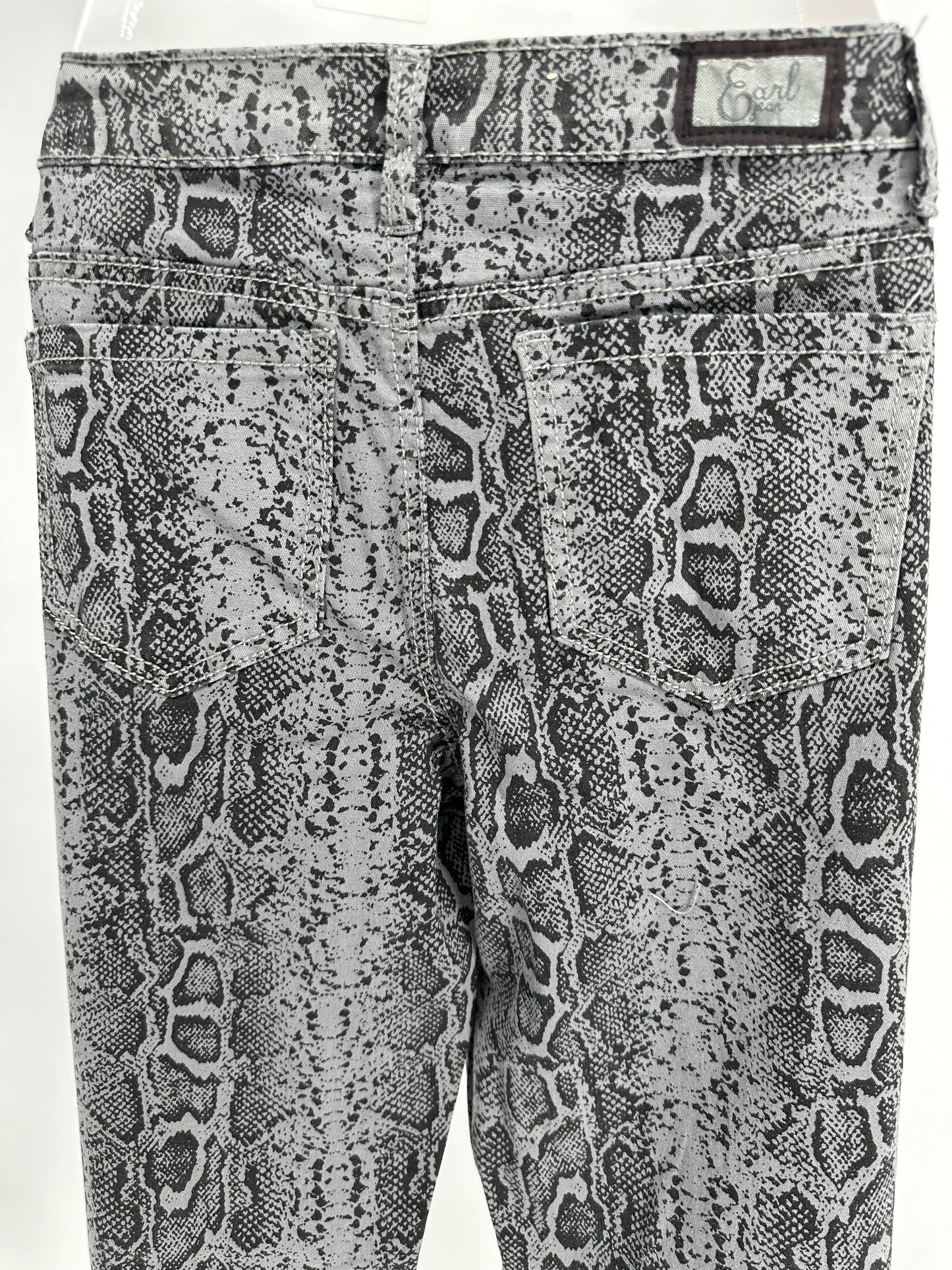 Gray Snake Print Pants