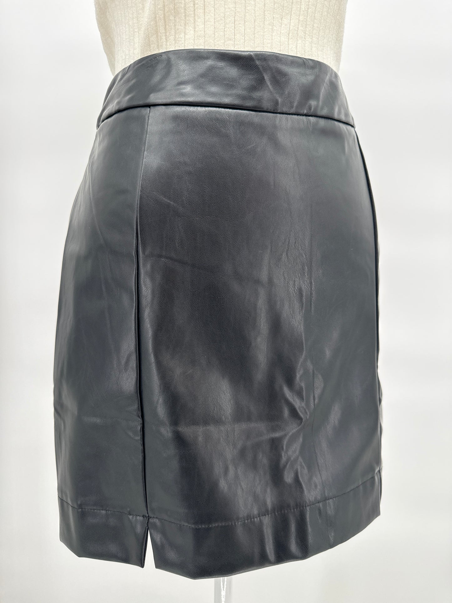 Black Pleather Skirt