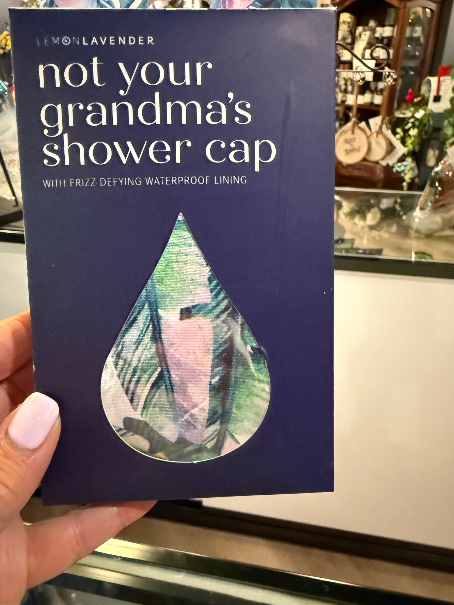 Not Your Grandma's Shower Cap | With Frizz-defying Waterproof Lining