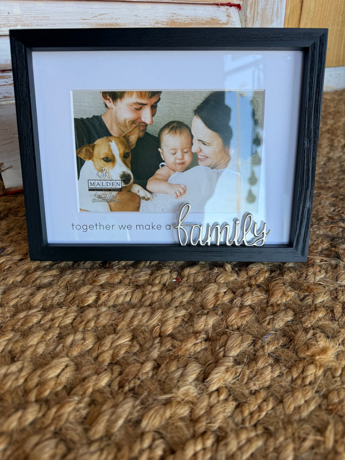 TGF Together We Make A Family Black Frame with Family Metal Embellishment