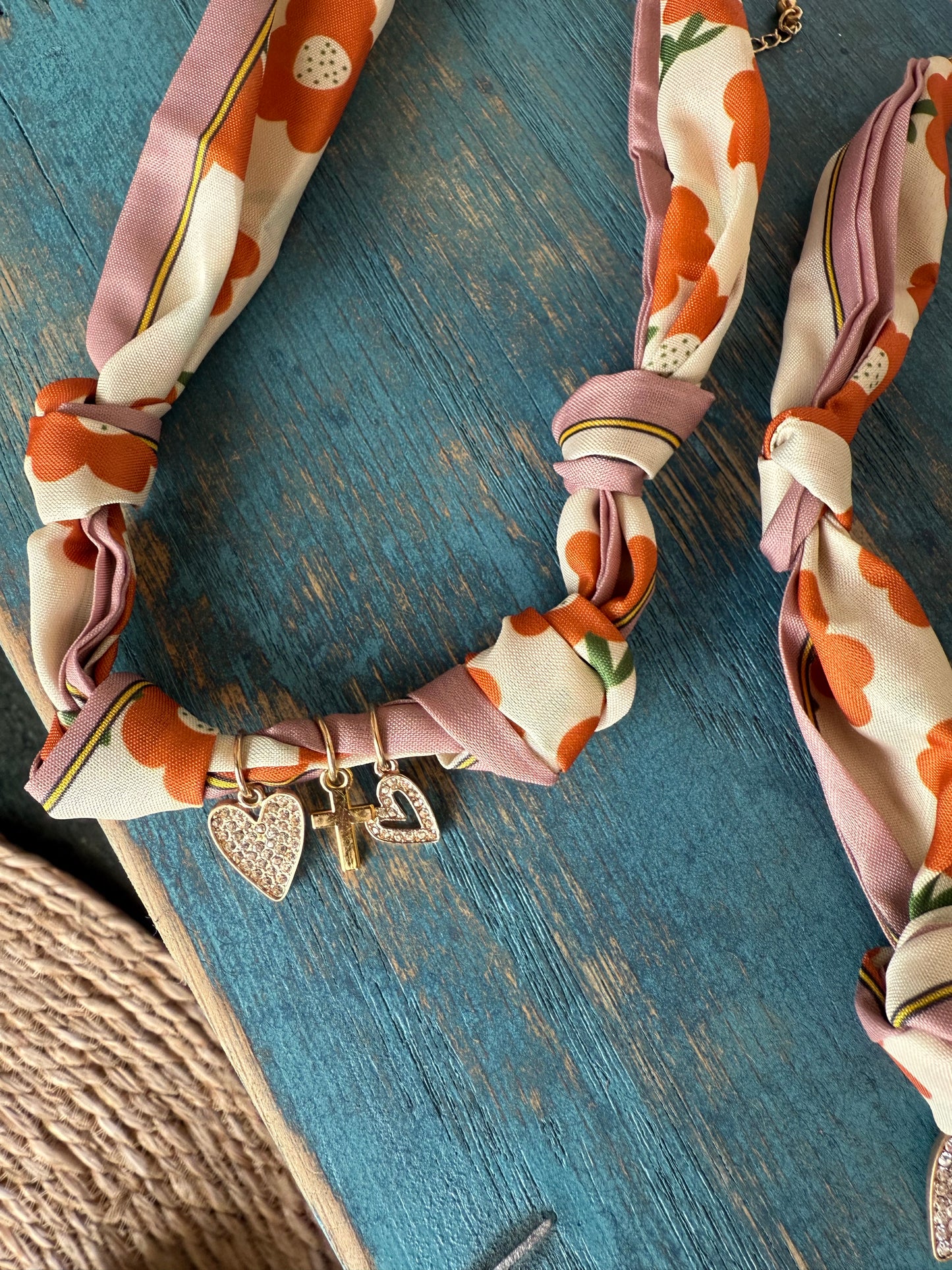 Trendy Scarf Charm Necklace