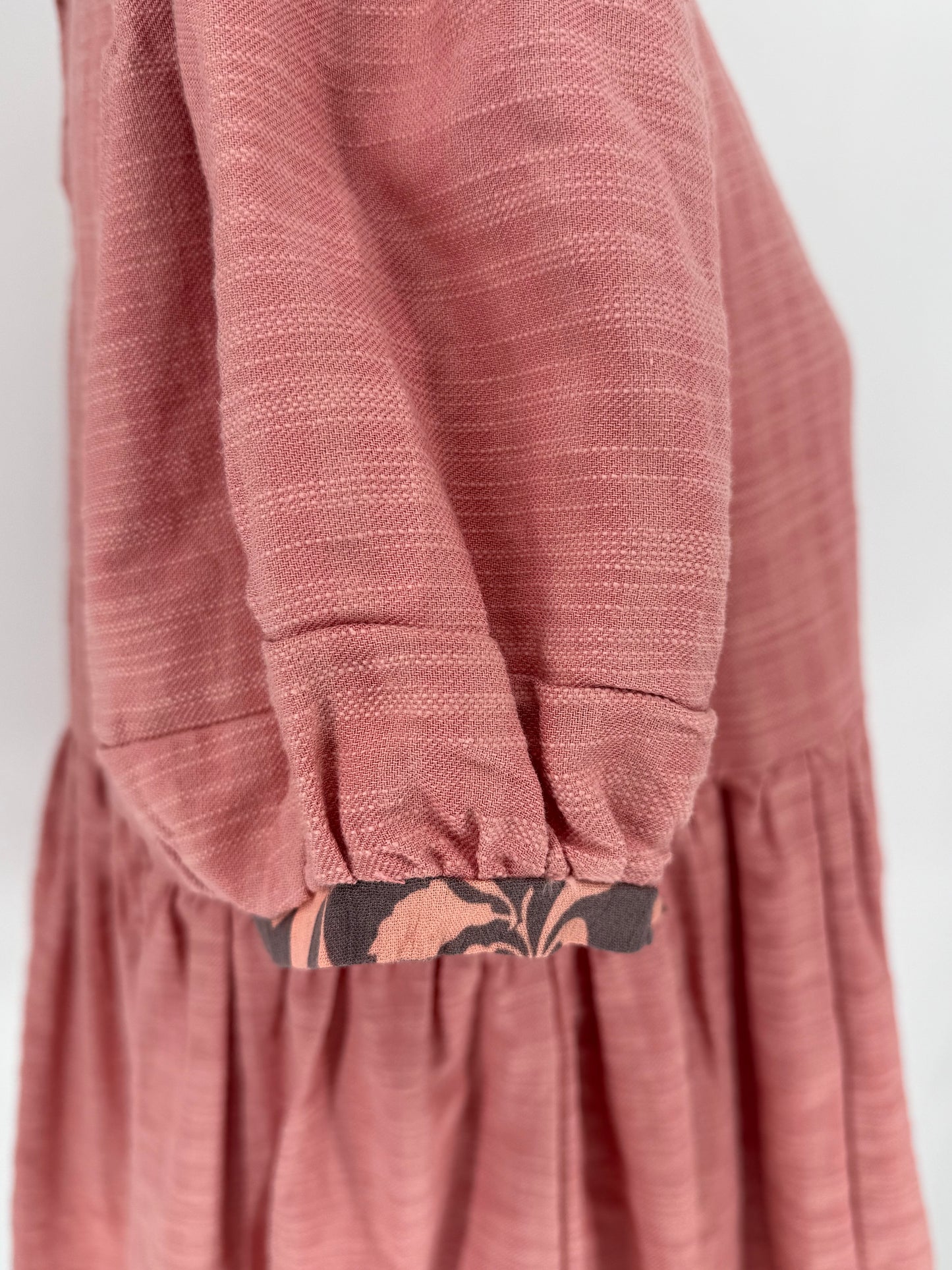 Umgee Mauve Top with Gray Contrast