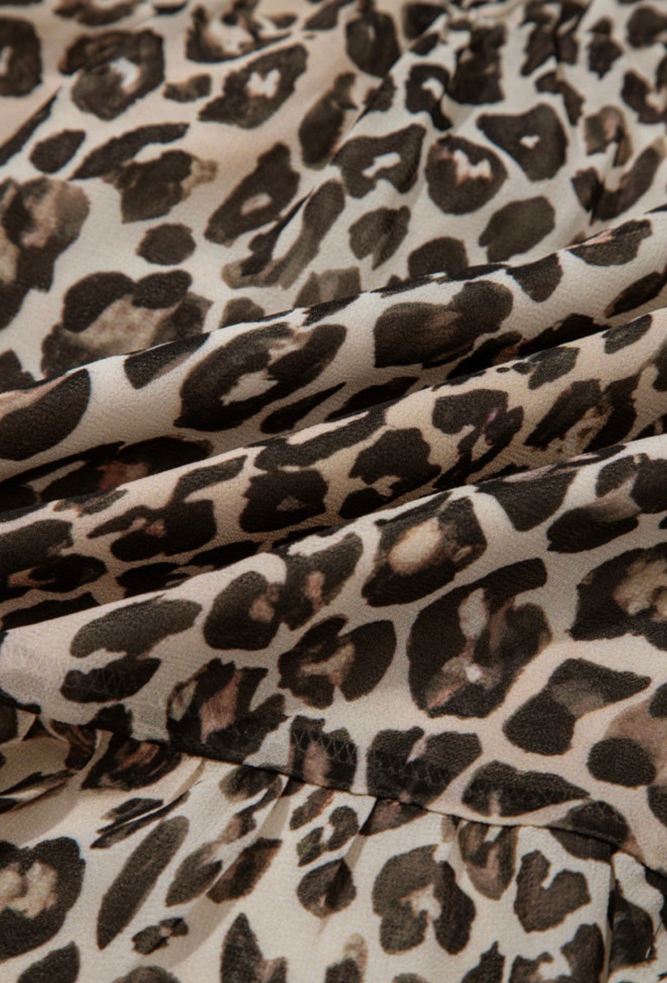 Animal Print Empire Waist Dress