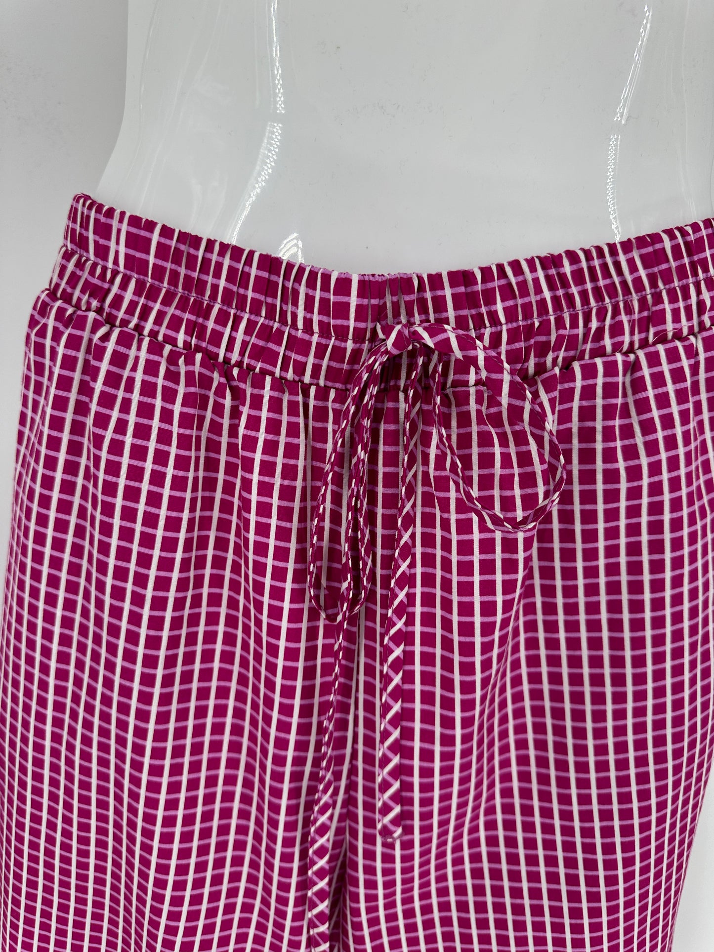 Pink Elastic Drawstring Waist “Boxer” Pants