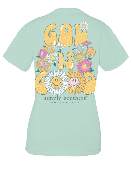 SS Mint Green God is Good T Shirt