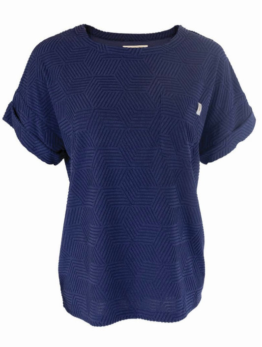 SS Navy Short Sleeve Top