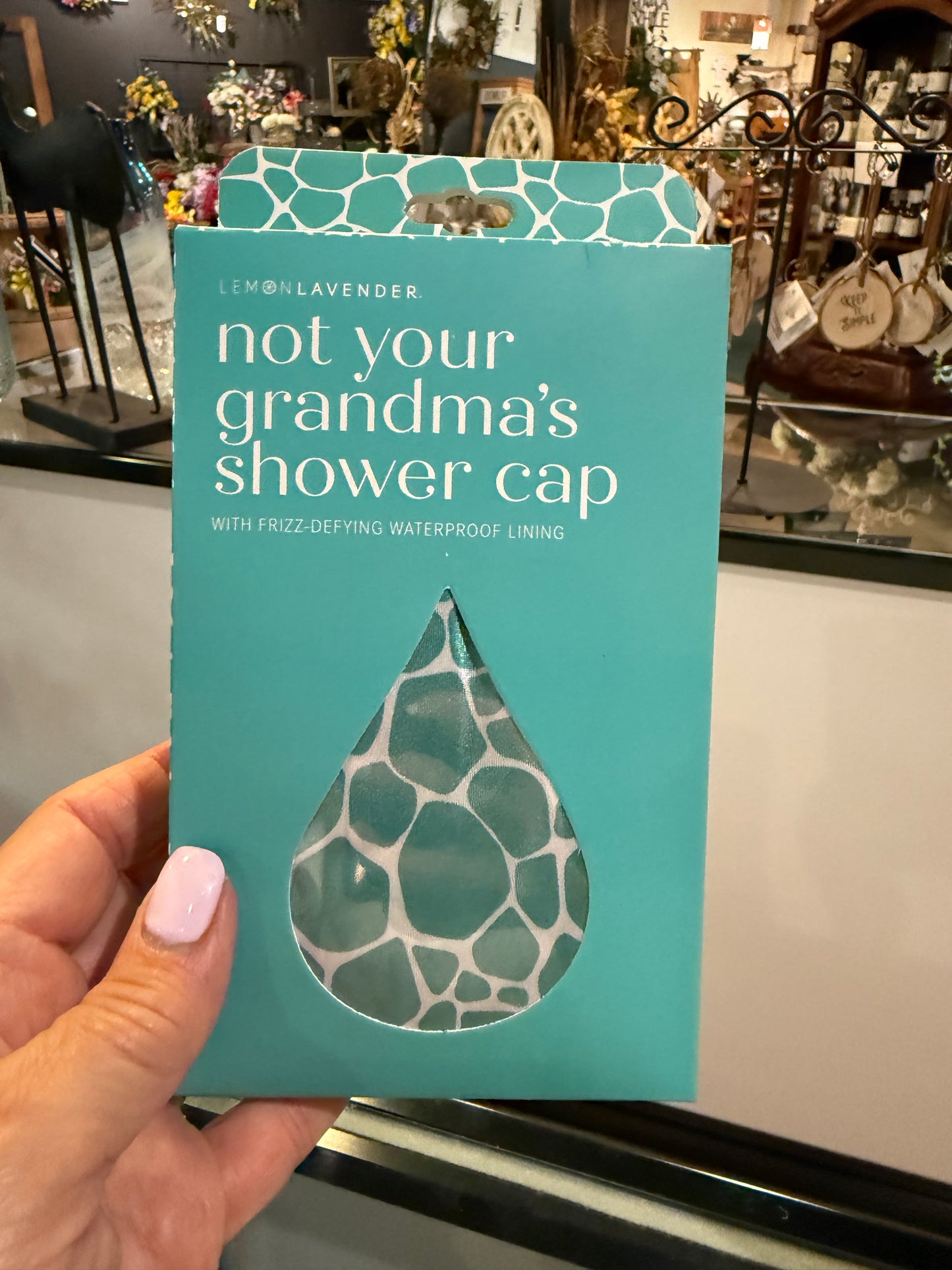 Not Your Grandma's Shower Cap | With Frizz-defying Waterproof Lining