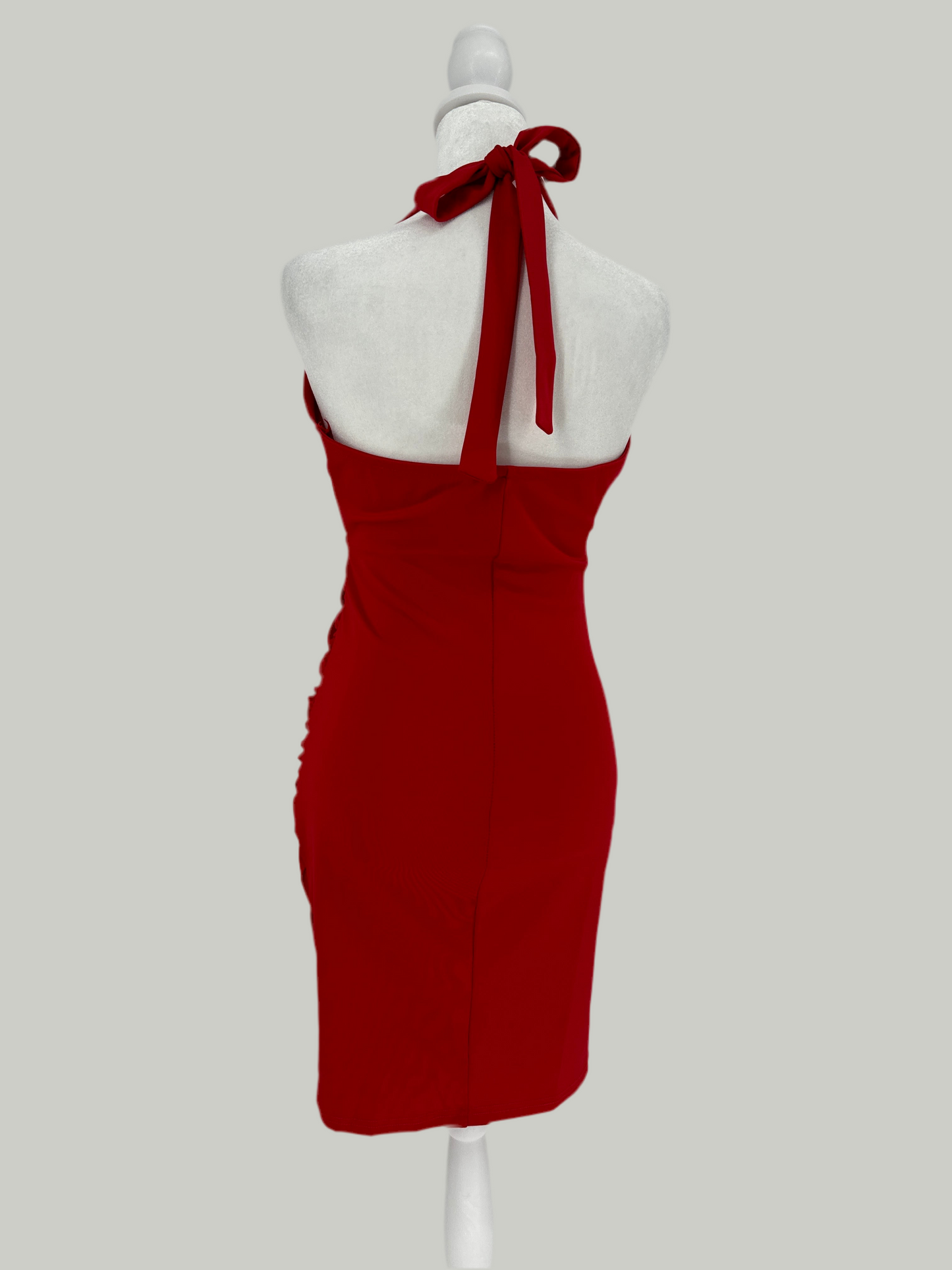 Red Halter Dress