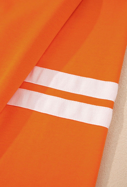 Orange and White Skort Set