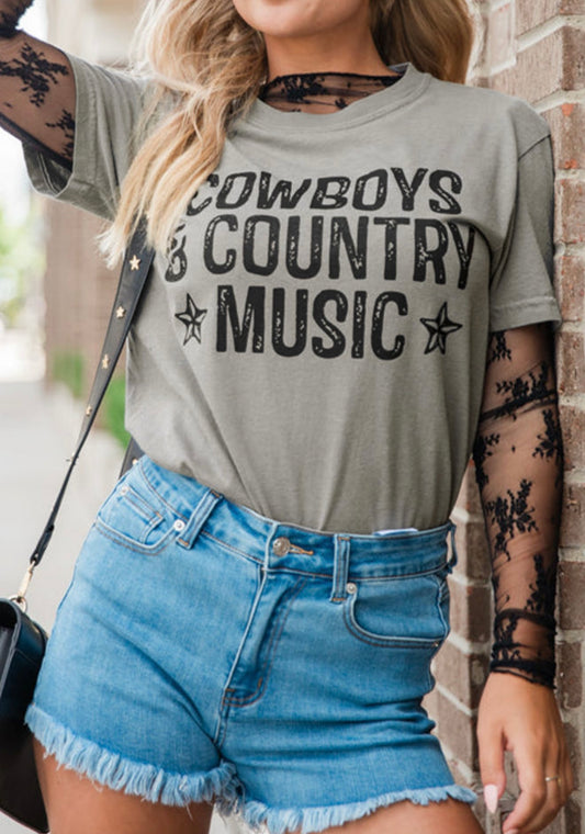 Cowboys & Country Music T Shirt