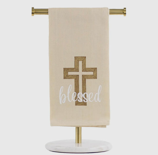 Blessed Rugged Cross Hand Towel