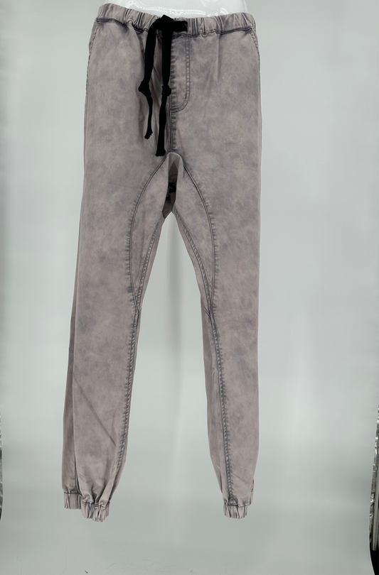 Pol Purple Acid Wash Joggers with Black Drawstring