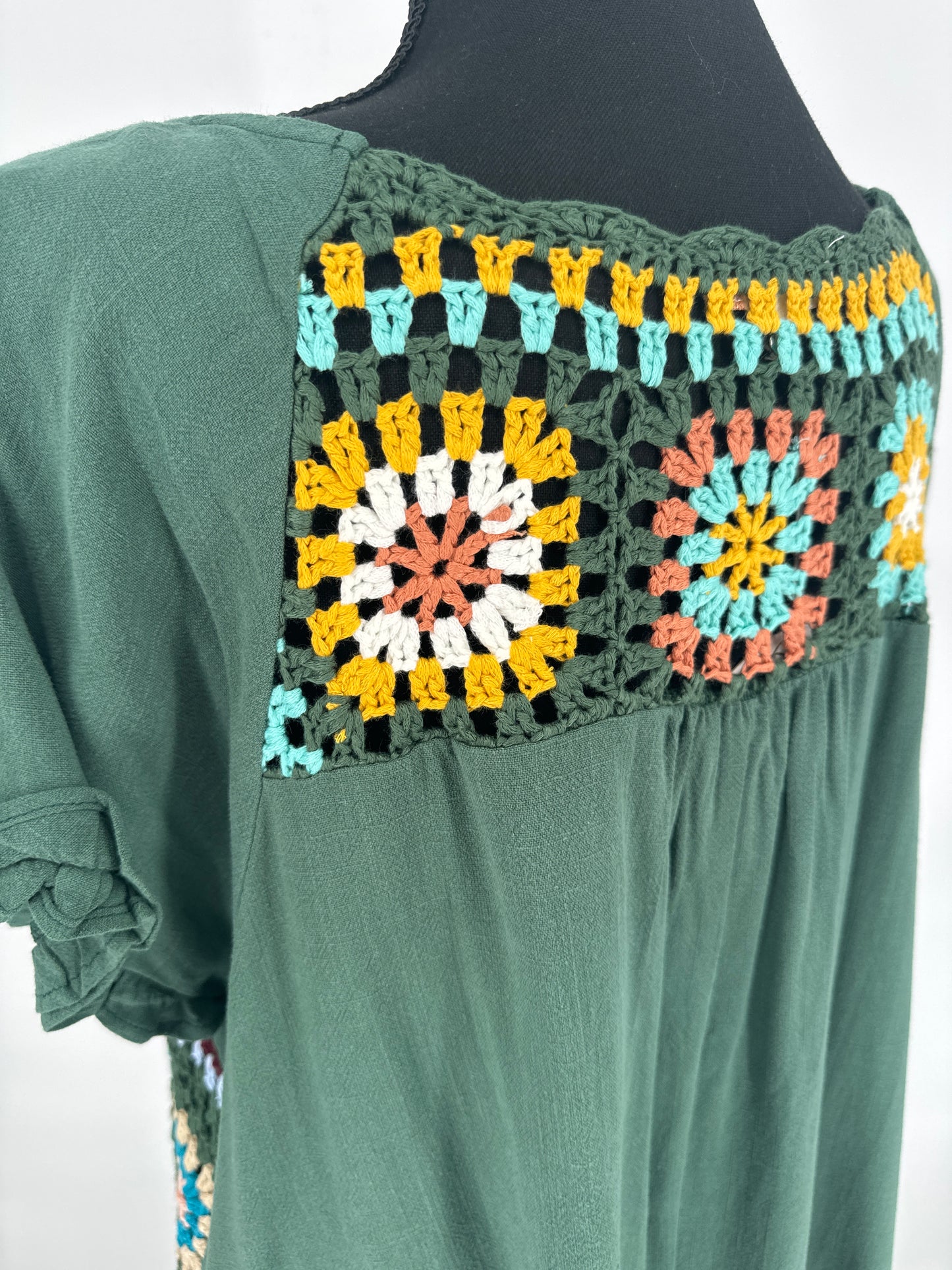 Umgee Green Knitted Long Shirt