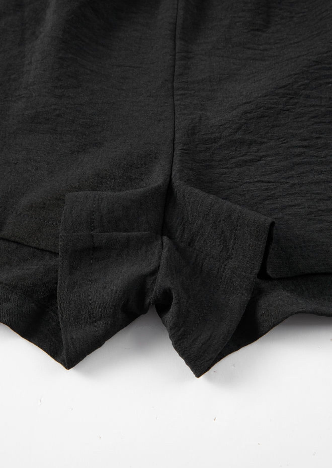 Black Elastic Back Romper