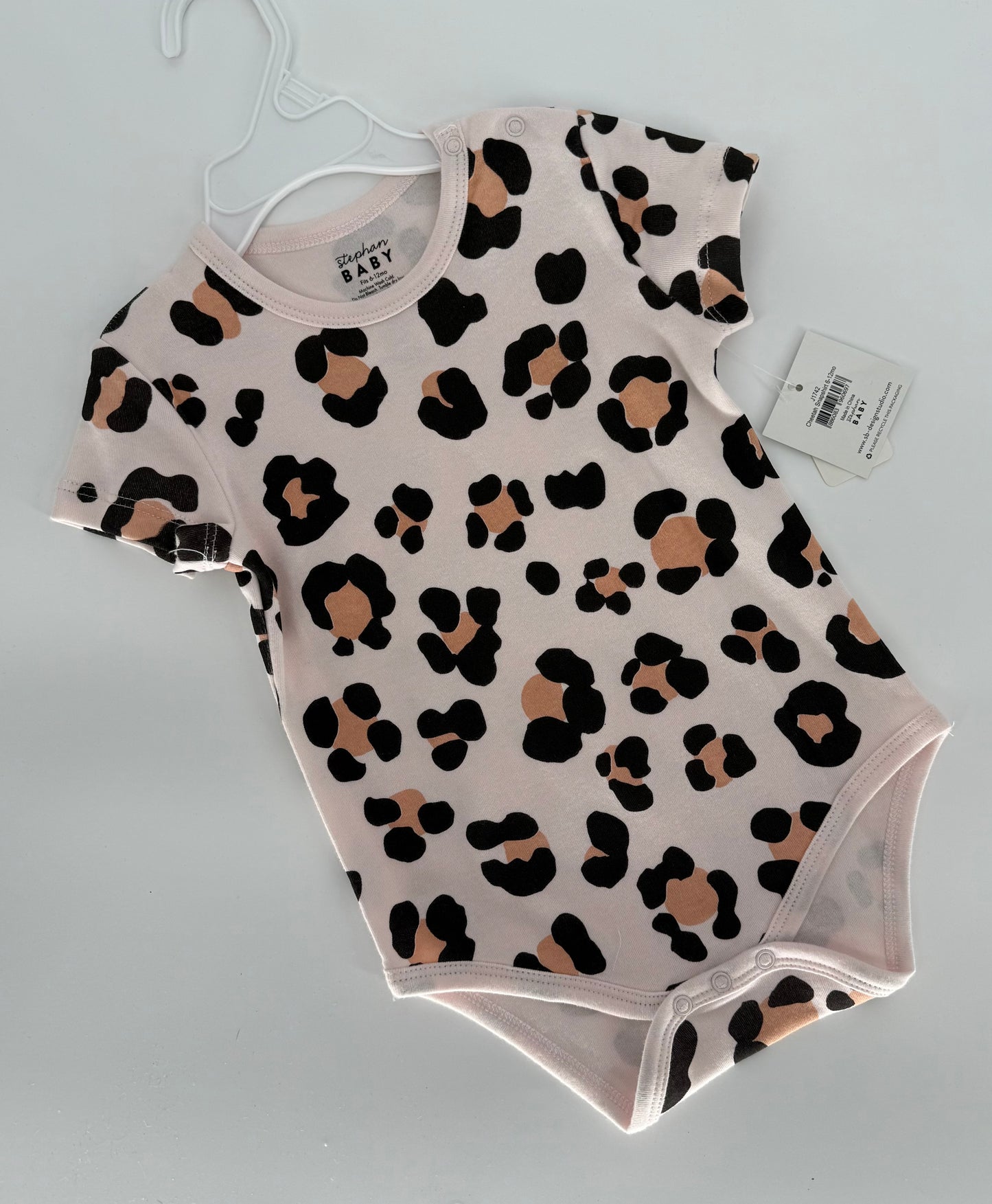 Light Pink Animal Print Onsie and Jogger Pants