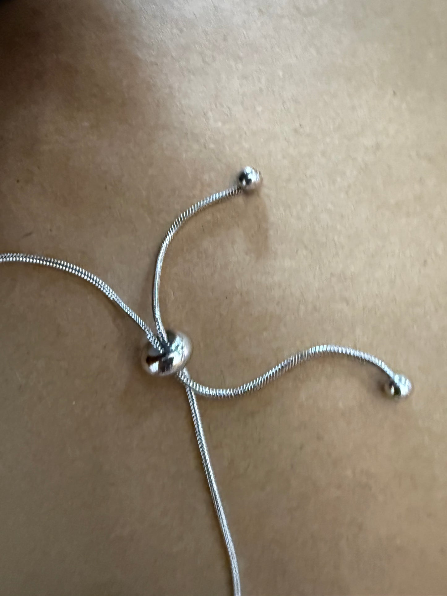 J27 Simple Snake Style Ankle Chain in Stainless