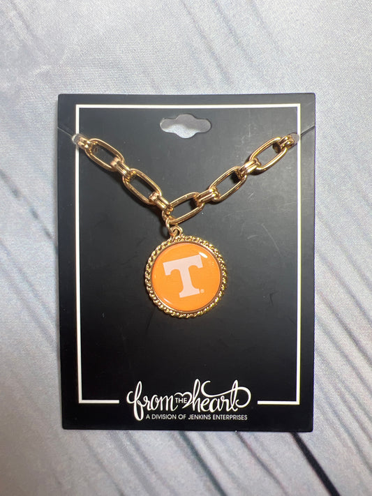 Power T Gold Paperclip link chain bracelet | from the heart