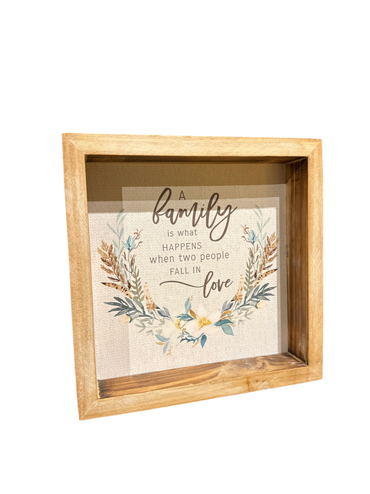 Family love frame