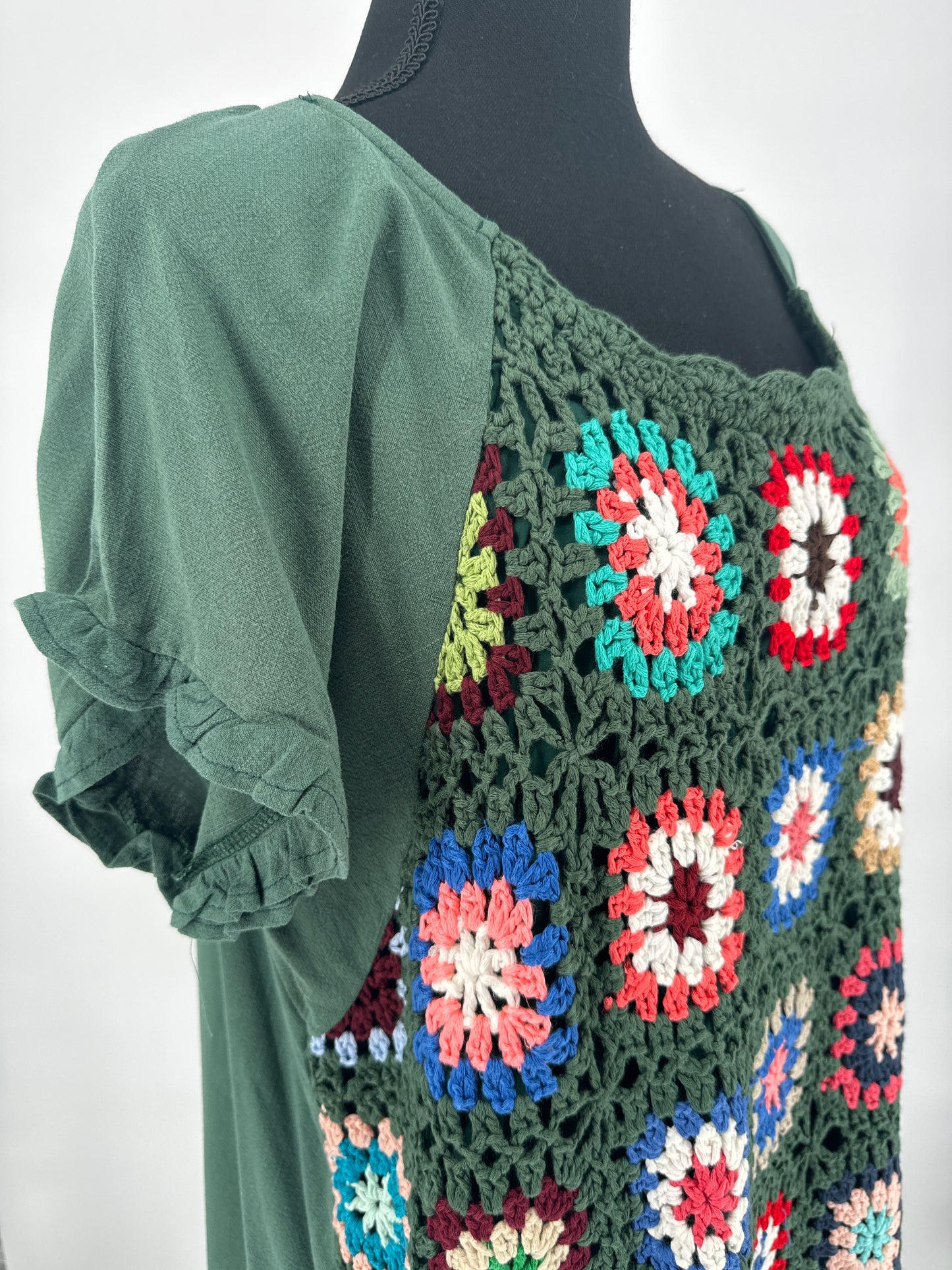 Umgee Green Knitted Long Shirt
