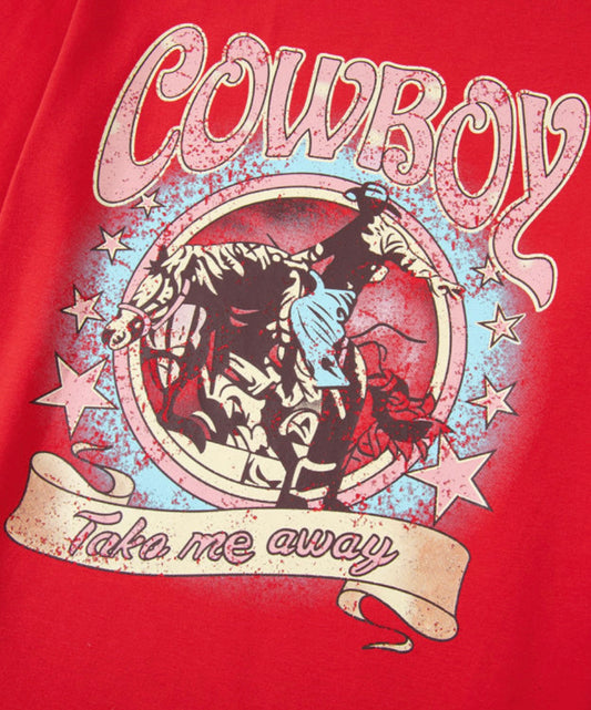 Red Cowboy T - Shirt