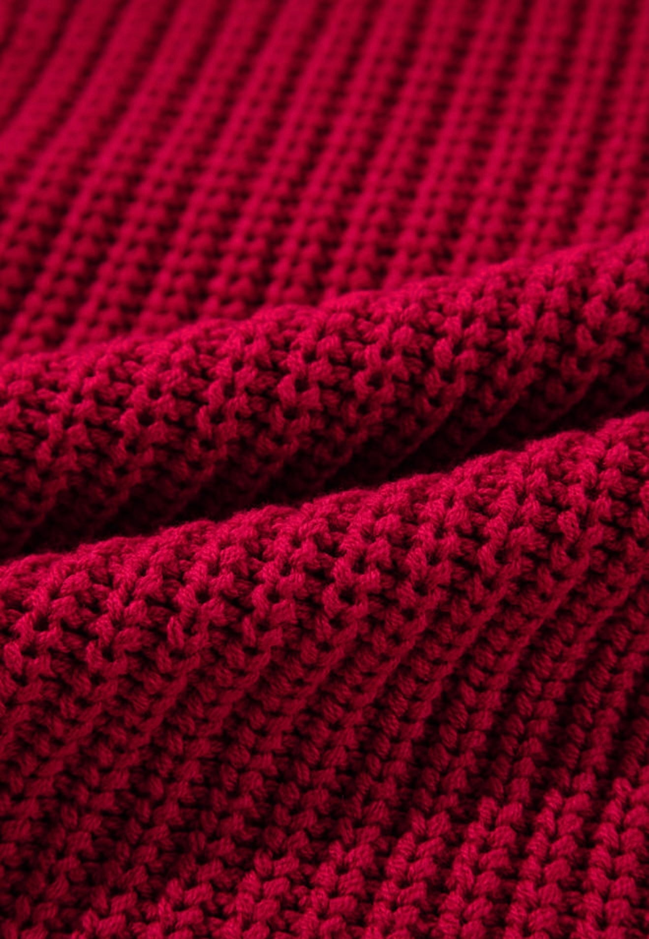 Off the Shoulder Red Sweater