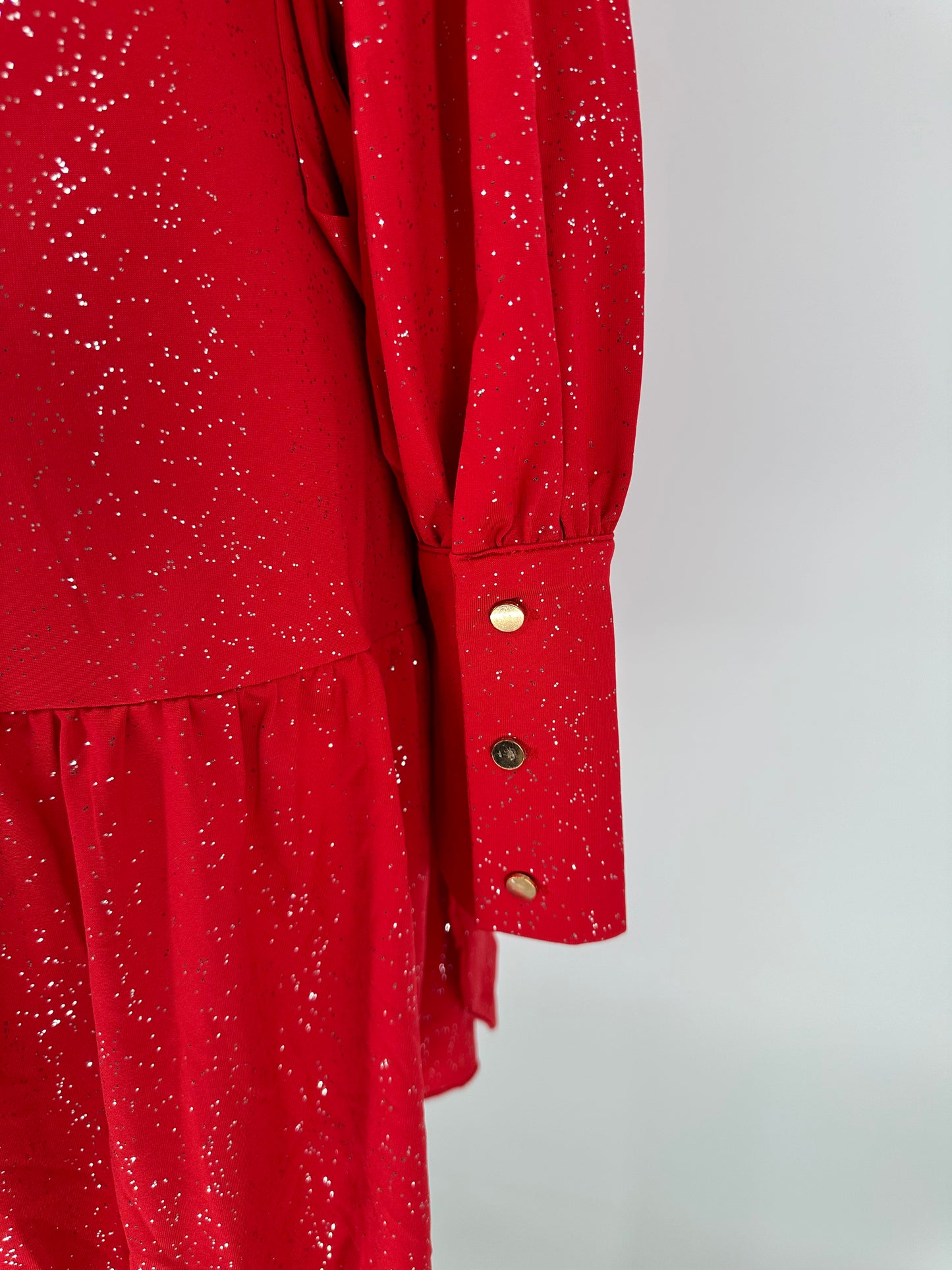 Red Glitter Holiday Dress