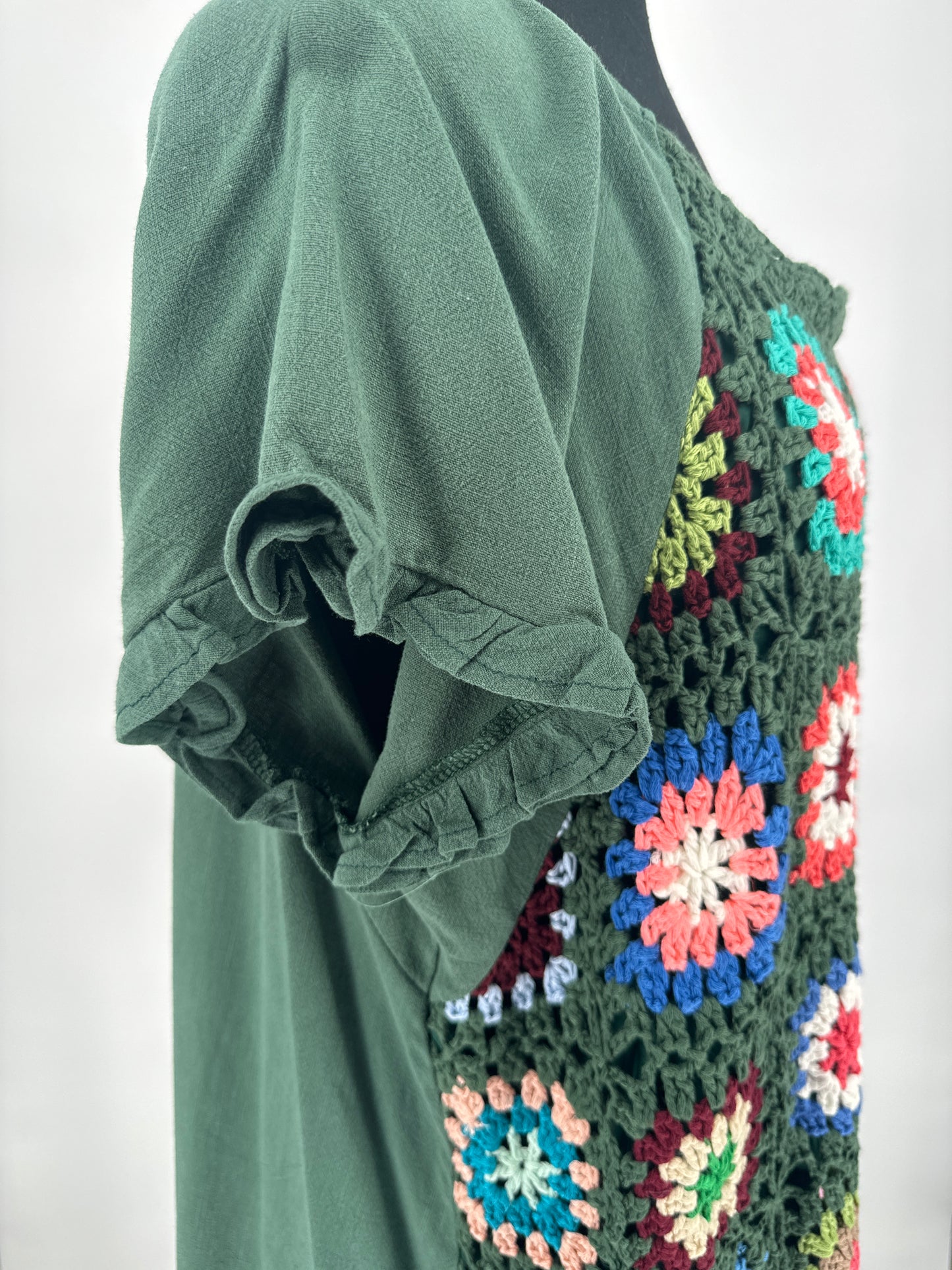 Umgee Green Knitted Long Shirt
