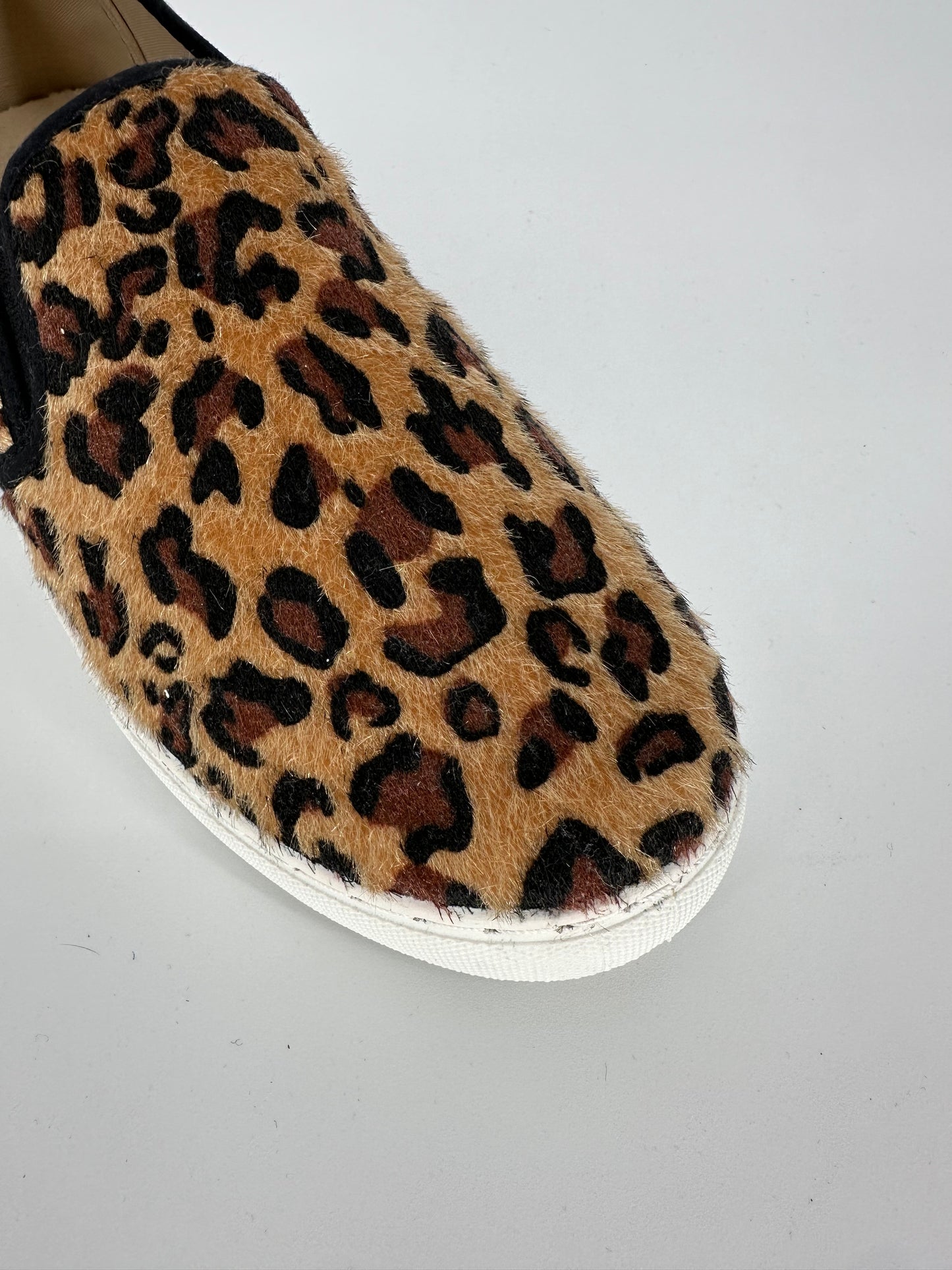 Leopard Print Pony Hair Sneakers