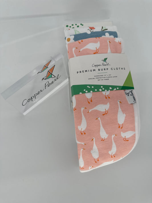 Premium Burp Cloths | Copper Pearl