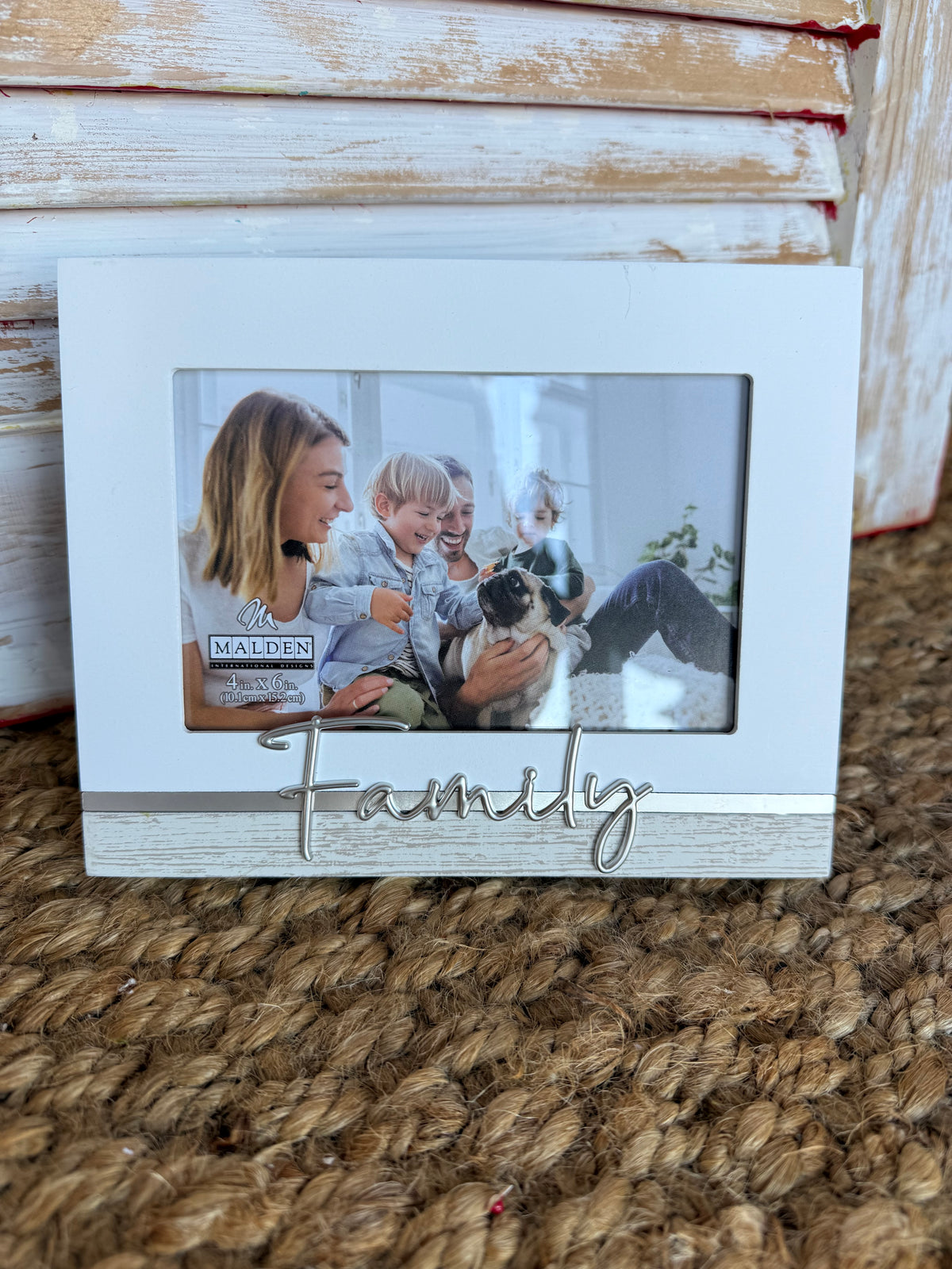 FAMM Family Metal Inlay Style 4x6 Photo Frame