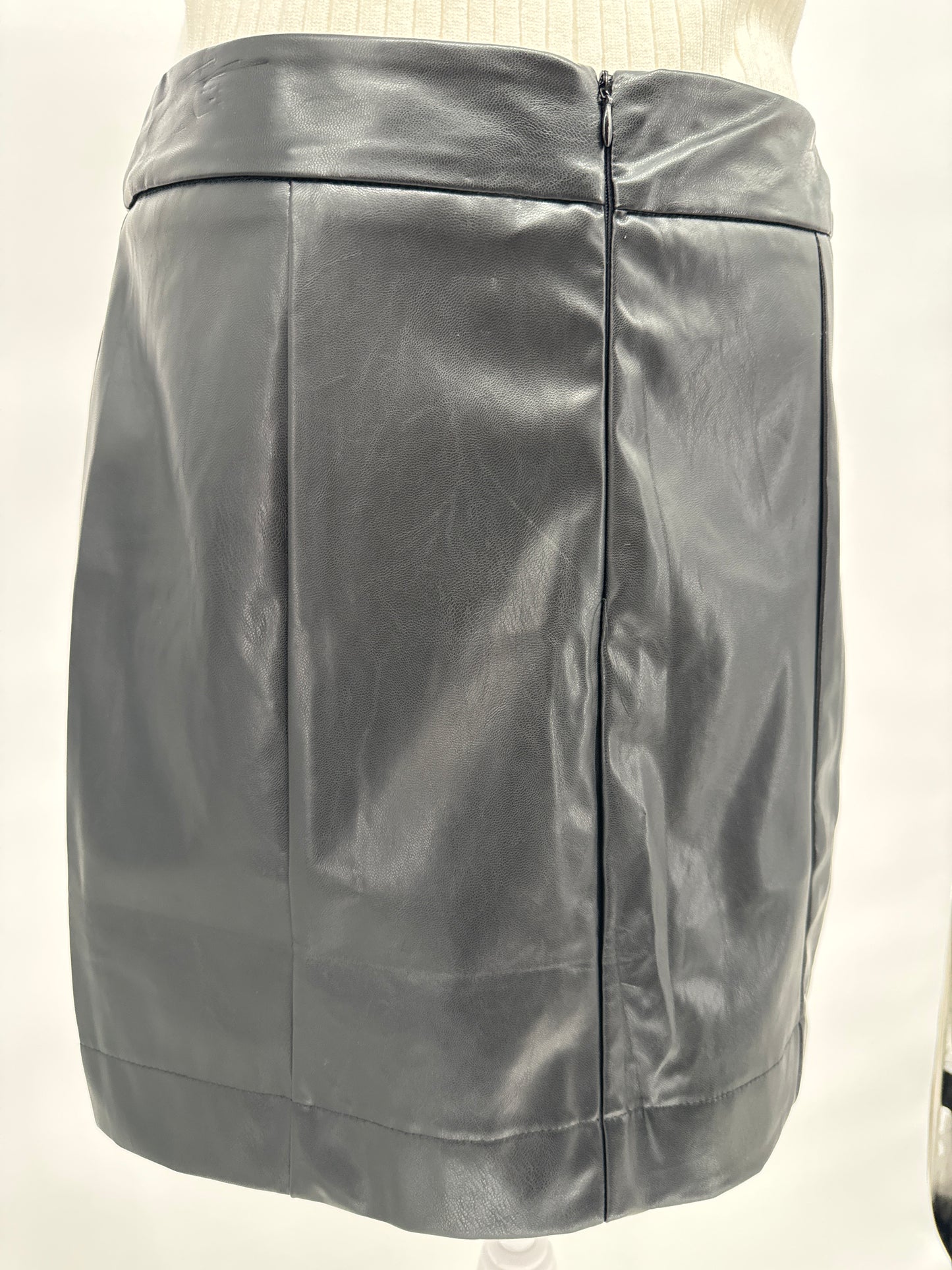 Black Pleather Skirt