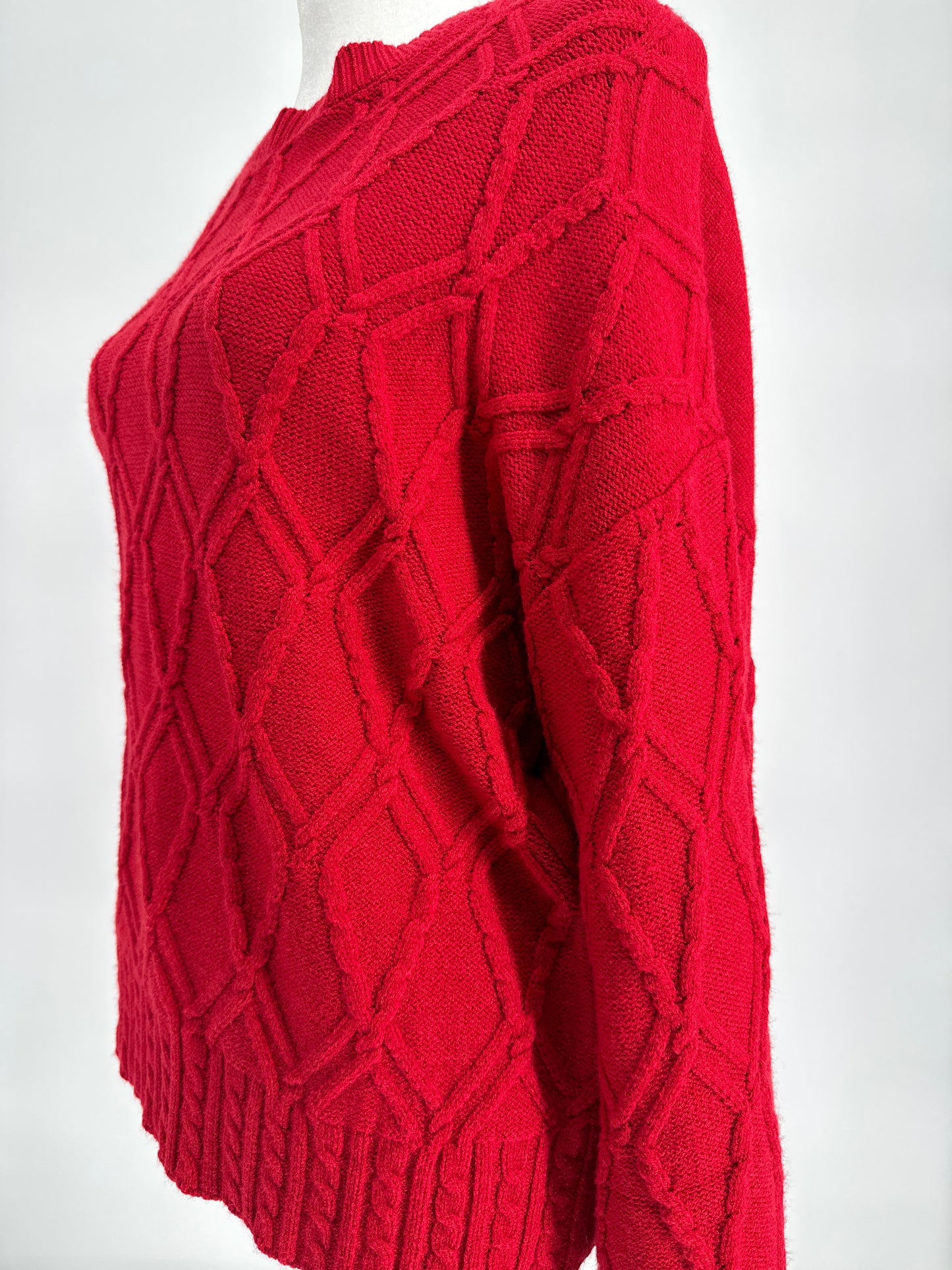 Red Long-Sleeved Sweater