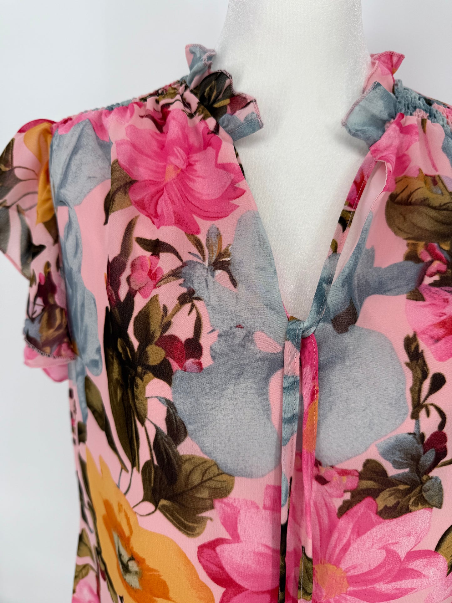 Pink Floral Dress