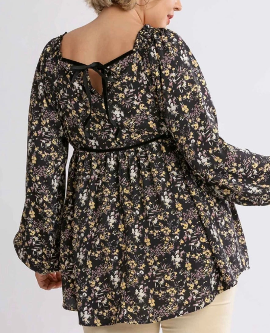 Umgee plus size Floral blouse