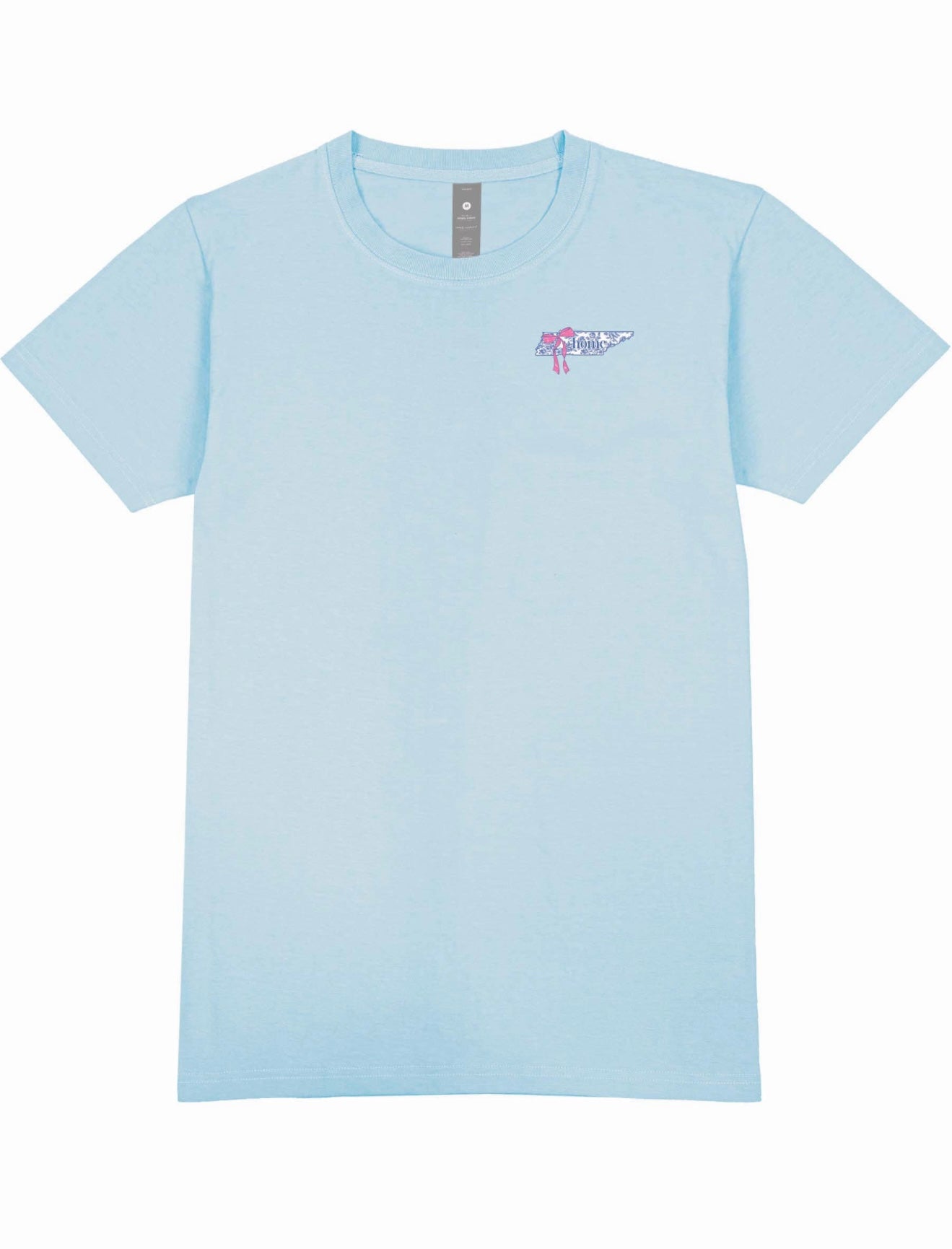 SS Light Blue Tennessee Home T Shirt