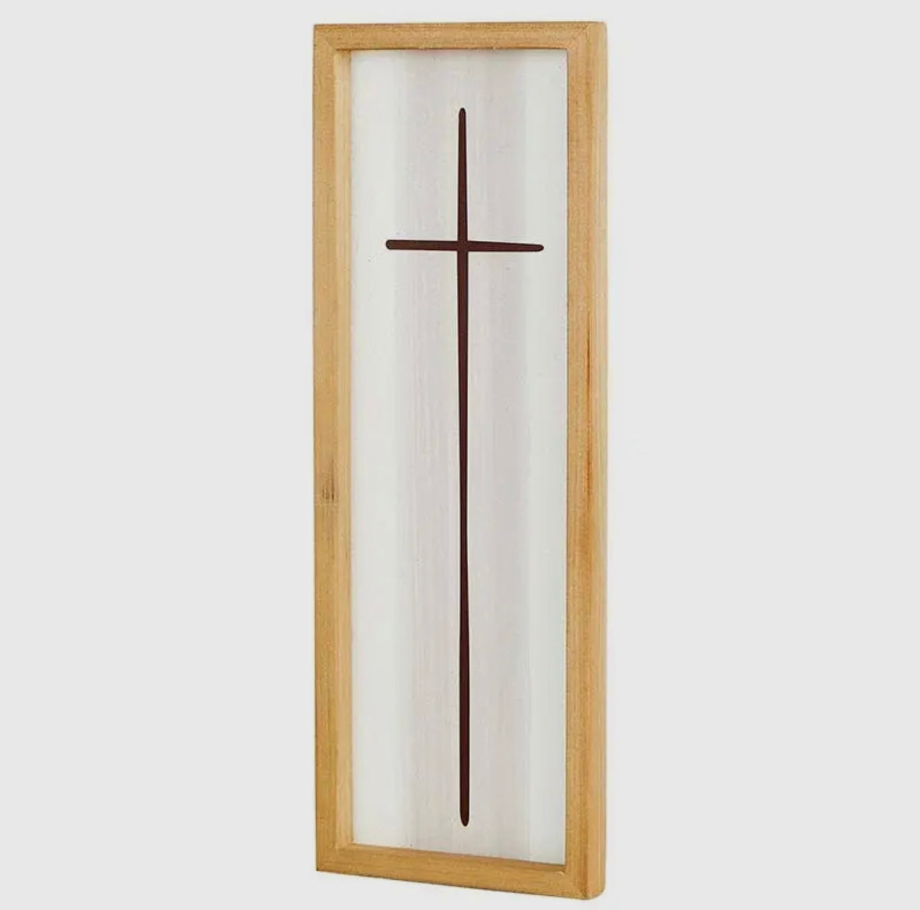Modern Style Framed Cross Print