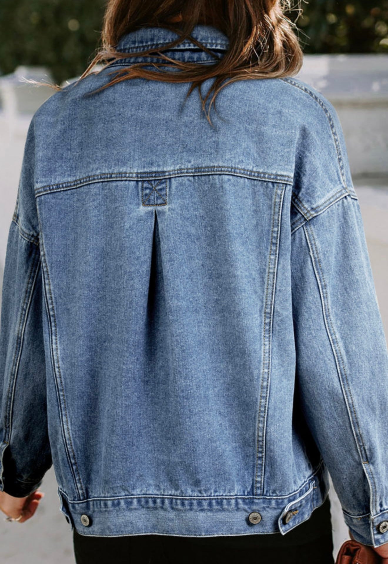Denim jacket With Front Patch Pockets