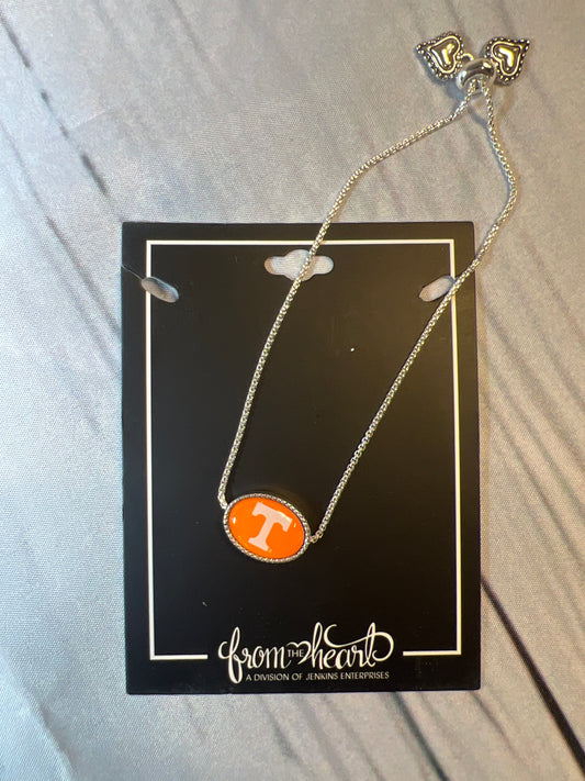 Silver Oval Power T bracelet | from the heart