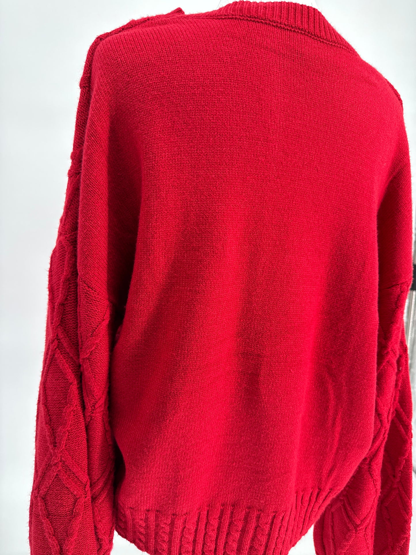 Red Long-Sleeved Sweater