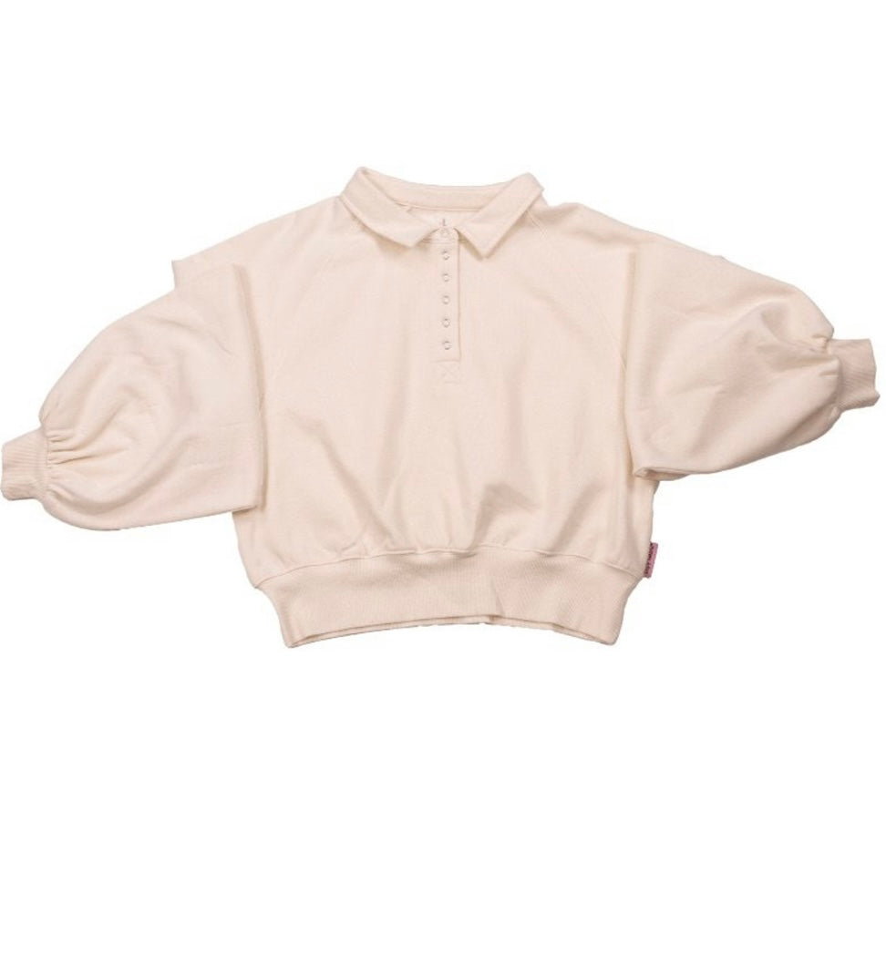 SS Cropped Snap Closure Top