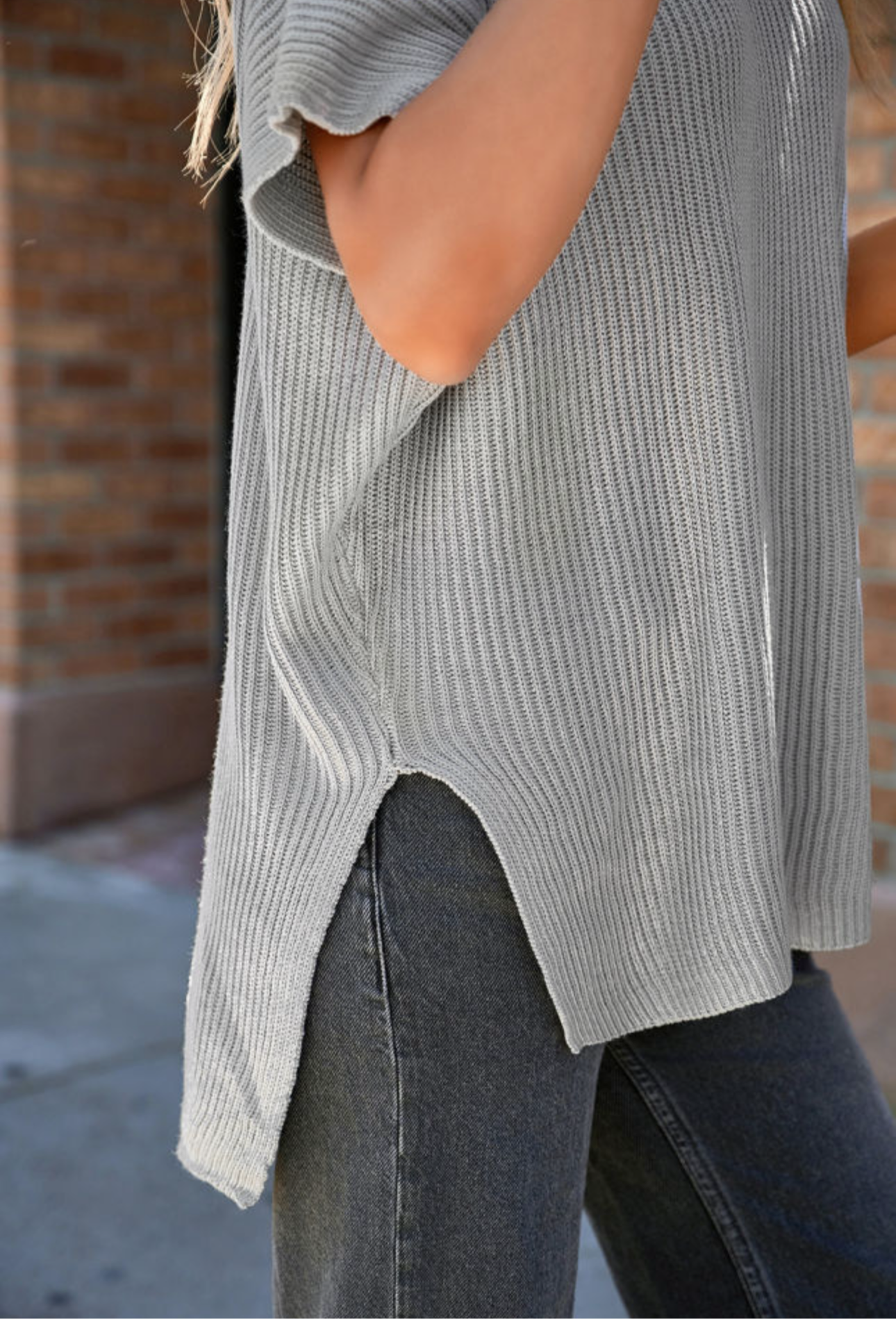 Gray Oversized Sweater