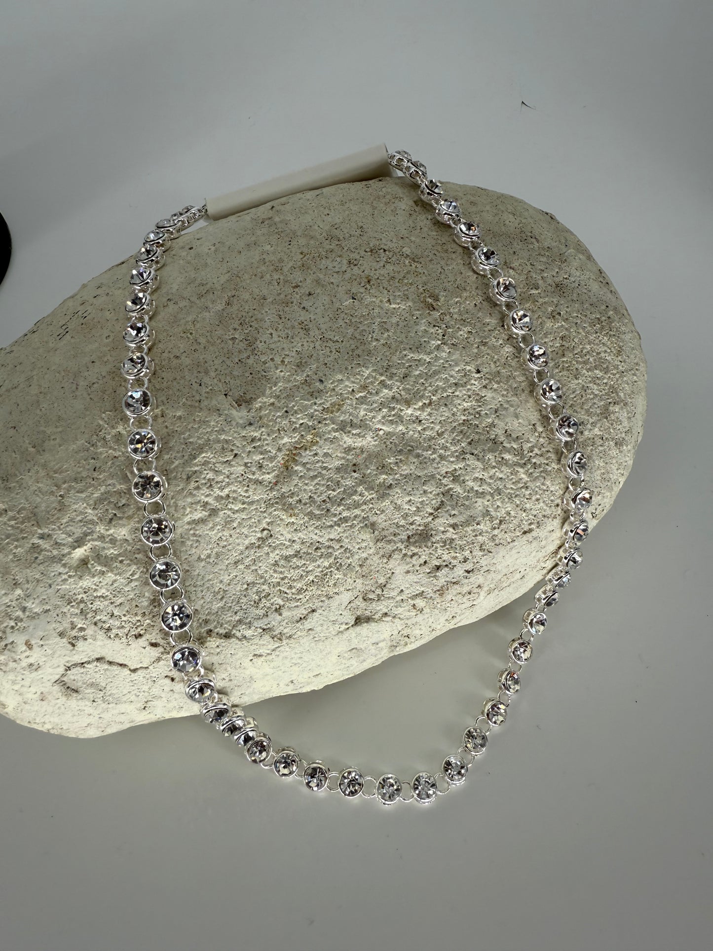Trezo Rhinestone Necklace and Bracelet