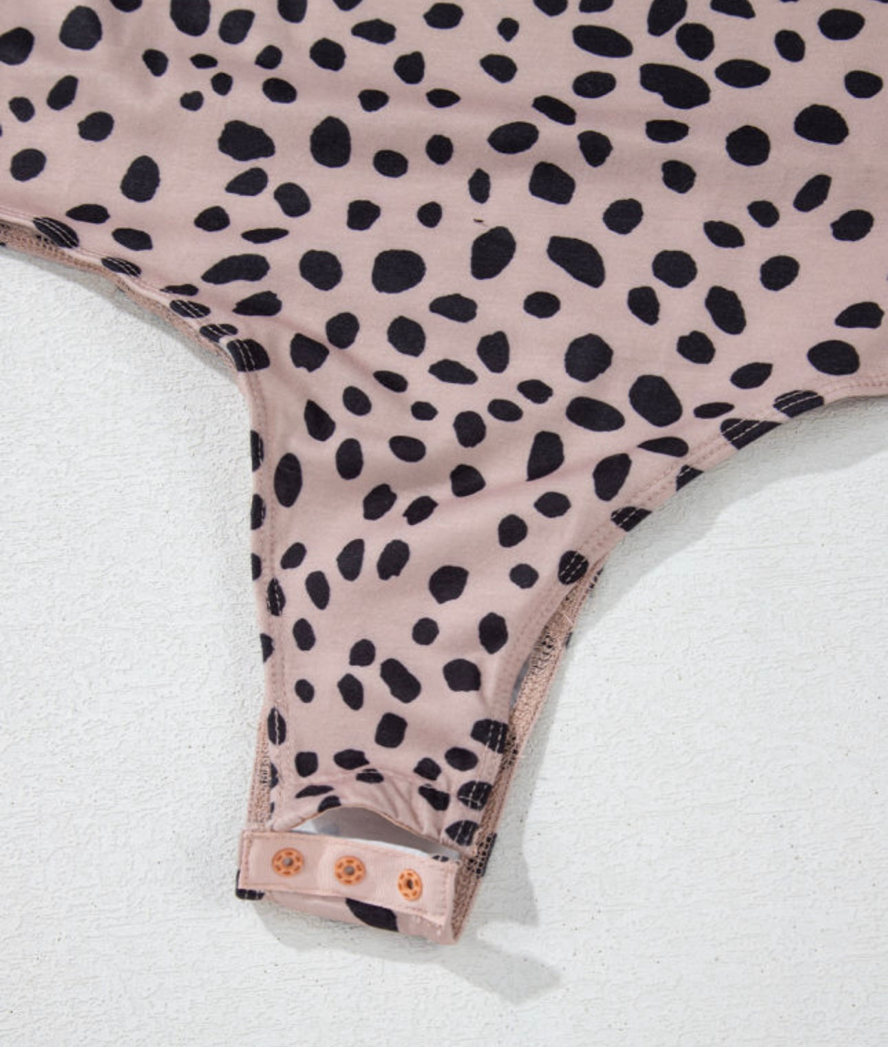 Tan Bodysuit with Black Spots