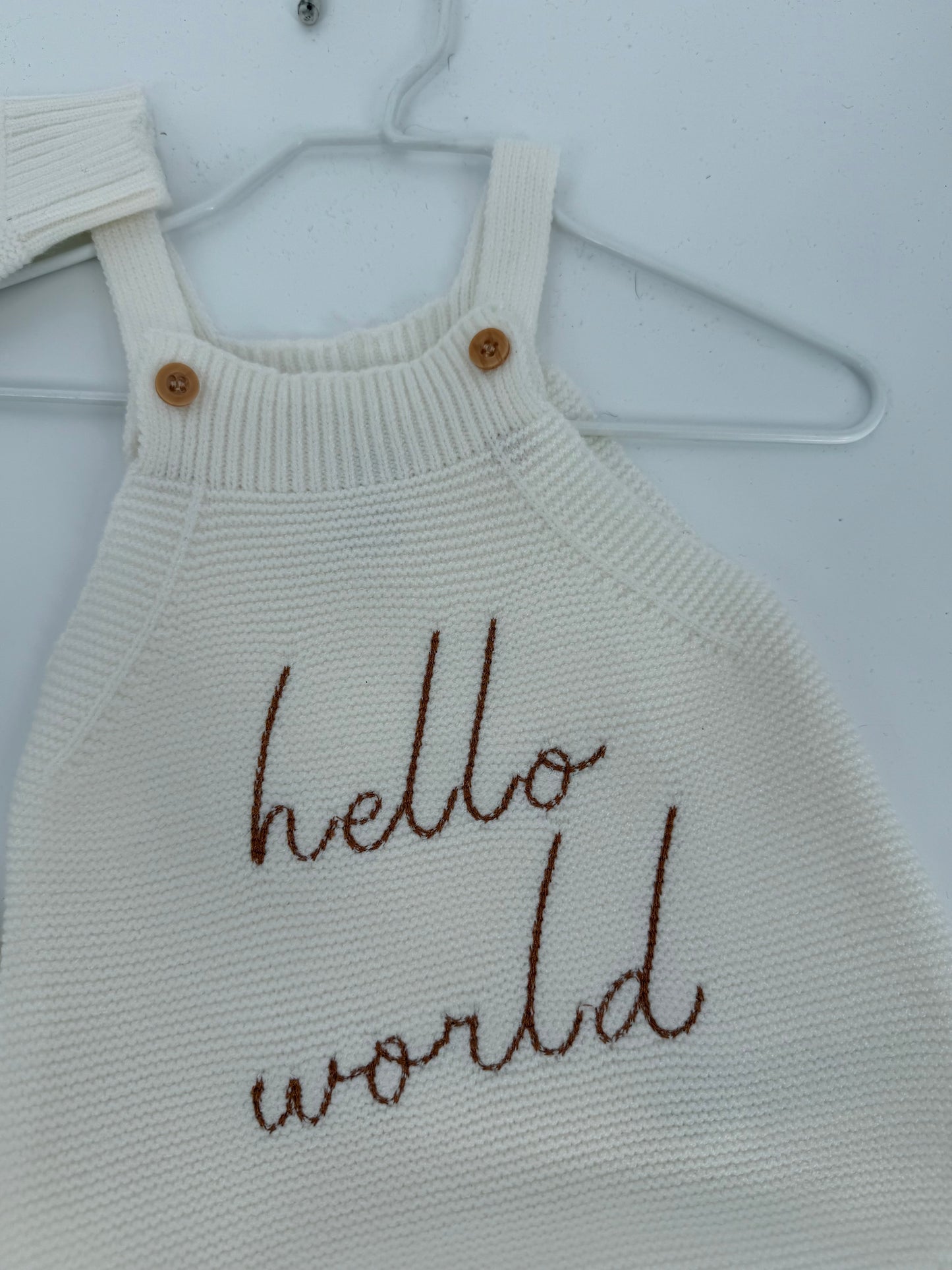Hello World Sweater Material One Alls